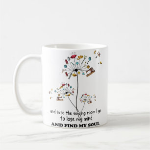 Dolle vrouwenquote over quilten - Grappig quilten Koffiemok