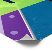 Dolle Wetenschap Verjaardagsfeest Custom Banner Poster (Hoek)