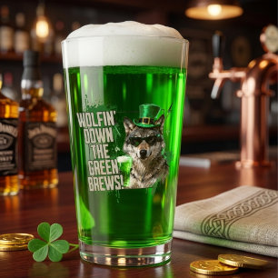 Dolle Wolvin Neerwaarts Groene Brouwsels St. Patri Glas