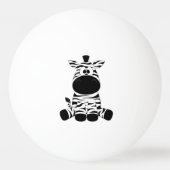 Dolle zebra pingpongbal (Voorkant)