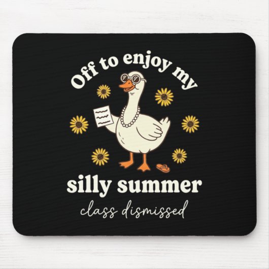 Dolle Zomer Gans Cl Ontslagen Muismat (Voorkant)