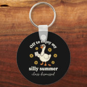 Dolle Zomer Gans Cl Ontslagen Sleutelhanger (Voorkant)