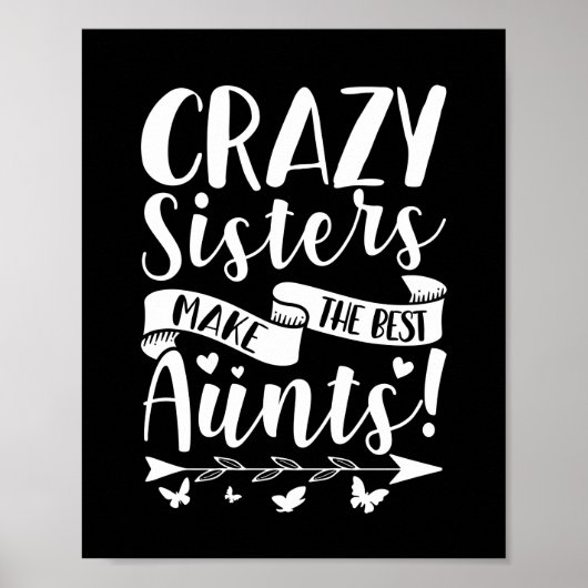 Dolle zussen maken de beste tantes poster (Voorkant)
