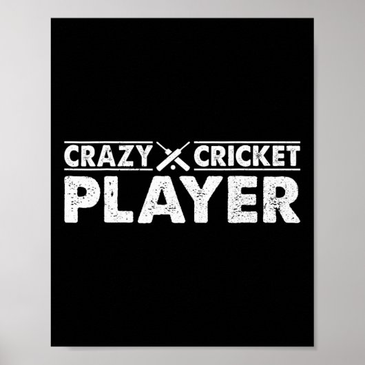 Dollekricketspeler - Kricketspel Kricketspeler Poster (Voorkant)