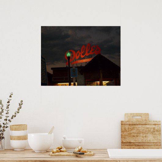 Dolles 's nachts poster (Keuken)