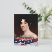 Dolley Madison, First Lady of the U.S. Briefkaart (Staand voorkant)