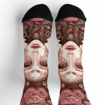 DOLLFACE STEAMPUNK Duurzame Premium Crew Sock