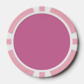 Dollhouse effen roze, effen roze poker chips (Voorkant)