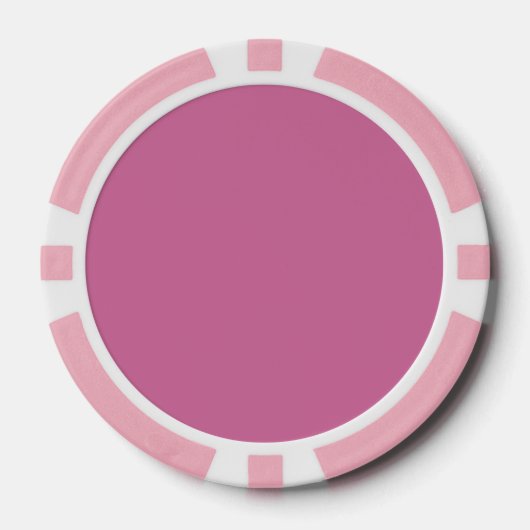 Dollhouse effen roze, effen roze poker chips (Voorkant)