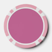 Dollhouse effen roze, effen roze poker chips (Achterkant)