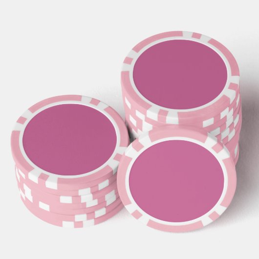 Dollhouse effen roze, effen roze poker chips (Opstapeling)