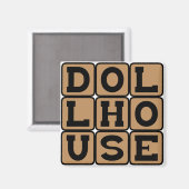 Dollhouse, Home voor Dolls Magneet (Voorkant / Achterkant)