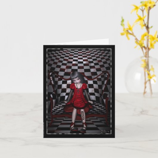 Dollhouse Series Blank Note Kaart (Gele Bloem)