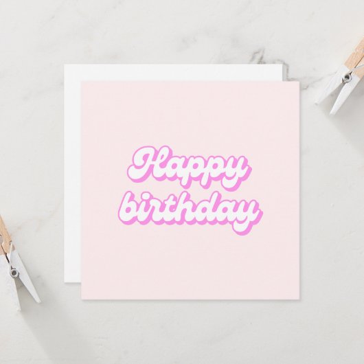 Dollhouse Verjaardag Kaart - kaart #6 van 6 (Voorkant / Achterkant in situ)