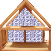 Dollhouse Wallpaper kleinschalig mini blauw toilet Sticker