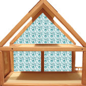 Dollhouse Wallpaper kleinschalig mini blauwgroen t Sticker