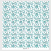 Dollhouse Wallpaper kleinschalig mini blauwgroen t Sticker (Vel)