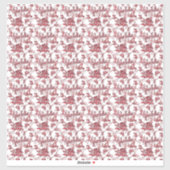 Dollhouse Wallpaper kleinschalig mini rood toilet Sticker (Vel)