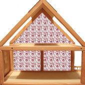 Dollhouse Wallpaper kleinschalig mini rood toilet Sticker