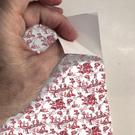 Dollhouse Wallpaper kleinschalig mini rood toilet Sticker