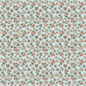 Dollhouse Wallpaper kleinschalige mini-rozen Sticker (Voorkant)
