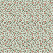 Dollhouse Wallpaper kleinschalige mini-rozen Sticker (Voorkant)