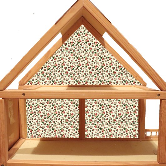 Dollhouse Wallpaper kleinschalige mini-rozen Sticker