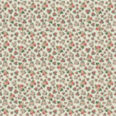 Dollhouse Wallpaper kleinschalige mini-rozen Sticker (Voorkant)