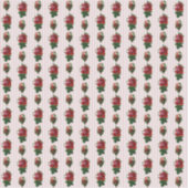 Dollhouse Wallpaper kleinschalige strepen en rozen Sticker (Voorkant)