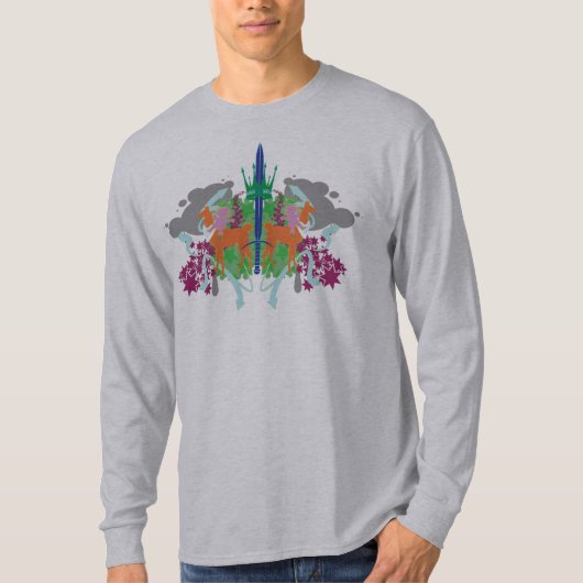 DollieYamma Colour version Long Hoeve Green T-shirt (Voorkant)