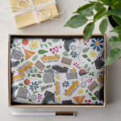 Dollige Whimsical Wandelpatroon | Folk Art Buitenl Tissuepapier (Geschenk)