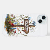 Dollige Wilde Bloem Wilde Eén iPhone Hoesje (Achterkant horizontaal)