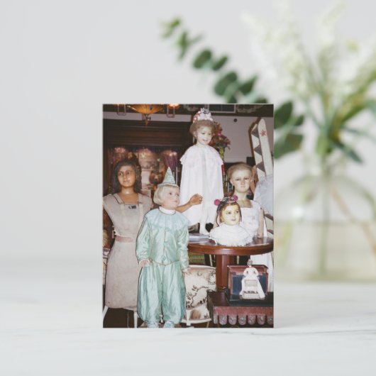  Dolls Antiek Briefkaart (Staand voorkant)
