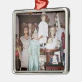  Dolls Antiek Metalen Ornament (Links)