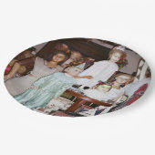 Dolls Antiek Papieren Bordje (Gekanteld)