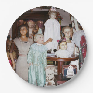  Dolls Antiek Papieren Bordje