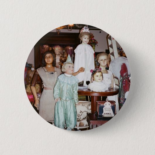 Dolls Antiek Ronde Button 5,7 Cm (Voorkant)