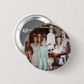 Dolls Antiek Ronde Button 5,7 Cm (Voorkant /achterkant)