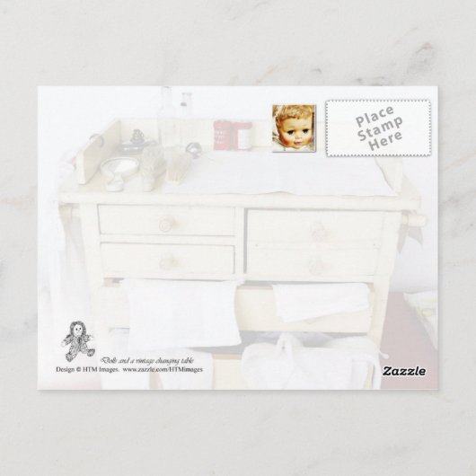 Dolls en  wijzigingstabel briefkaart (Achterkant)