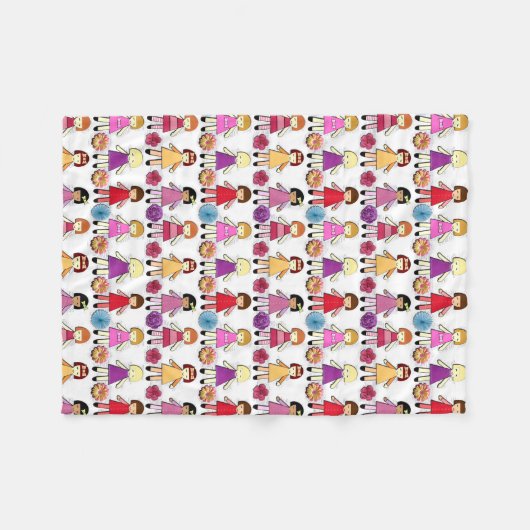 Dolls Fleece Deken (Voorkant (Horizontaal))