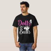 Dolls met ballen - Bowling Girls team Bowler T-shirt (Voorkant volledig)