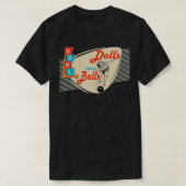 Dolls met retro van Balls die Bowling met T-shirt (Design voorkant)