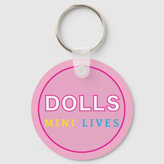 Dolls Mini leeft sleutelhanger (Voorkant)