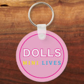 Dolls Mini leeft sleutelhanger (Voorkant)