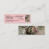 DOLLS NEEMT BEDRIJFSCONTACT OP MET INFO ~ BLADWIJZ MINI VISITEKAARTJE (Voorkant / Achterkant)