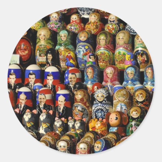 Dolls Ronde Sticker (Voorkant)