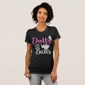 Dolls With Balls - Bowling Girls Trip Team Bowler  T-shirt (Voorkant volledig)