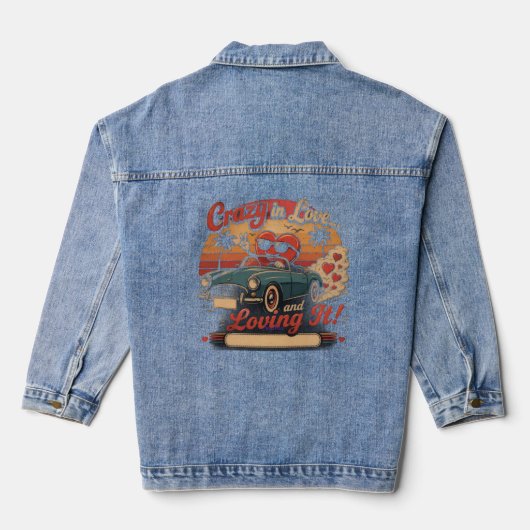 Dollverliefd... en ik geniet ervan! denim jacket (Achterkant)