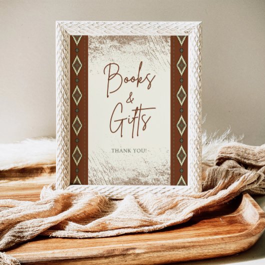 DOLLY Aztec rustieke Westerne boeken en geschenken Poster