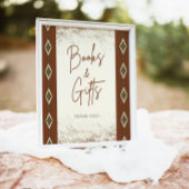 DOLLY Aztec rustieke Westerne boeken en geschenken Reclamebord Met Voetstuk